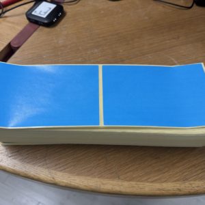 Etiquettes bleues 101x152mm
